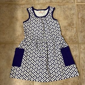 Hanna Andersson Purple Flower Sleeveless Dress